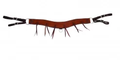 Wildfire Saddlery Leather Rough Out One Piece Breast Collar With Latigo Strings