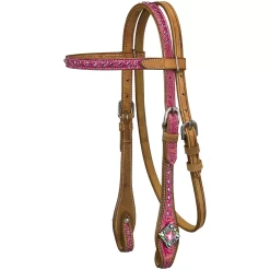 Silver Royal Azalea Browband Headstall