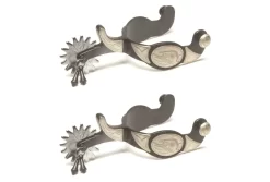 Jacks Jingle Bob Show Spurs With Engraved German Silver Trim #11018