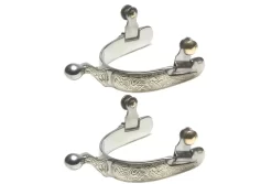 Jacks Show Spurs With Engraved German Silver Trim #11095