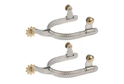 Jacks Basket Weave Spurs With Embossed Braided Pattern #11075