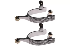 Jacks Basket Weave Spurs With Embossed Braided Pattern #11080