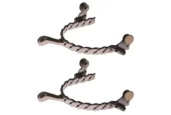 Jacks Twisted Knob End Spurs #115 - Sold In Pairs