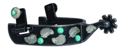 Professionals Choice Turquoise Feather Spurs