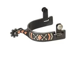 Weaver Mens AP Arrow Cross Coppr Rowl Spurs - Sold In Pairs