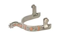 Weaver Ladies AP Arrow Cross Coppr Rowl Spurs - Sold In Pairs