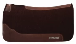 Weaver Synergy Contoured SteamPressed 100% Merino Wool FeltPerformance Saddle Pad - 1" Thick