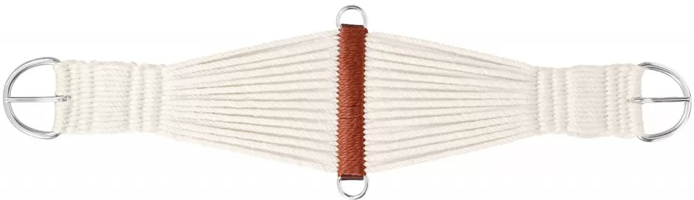 Mustang Austin 25-Strand Roper Cinch With Nickel Plated Buckles