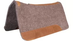 Mustang Wool Contoured Pad With Top Grain Wear Leathers