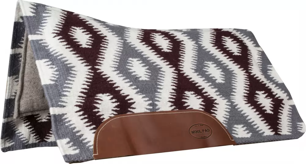 Mustang Tucson Contoured Wool Blanket With Tan Wool Bottom - Image 2