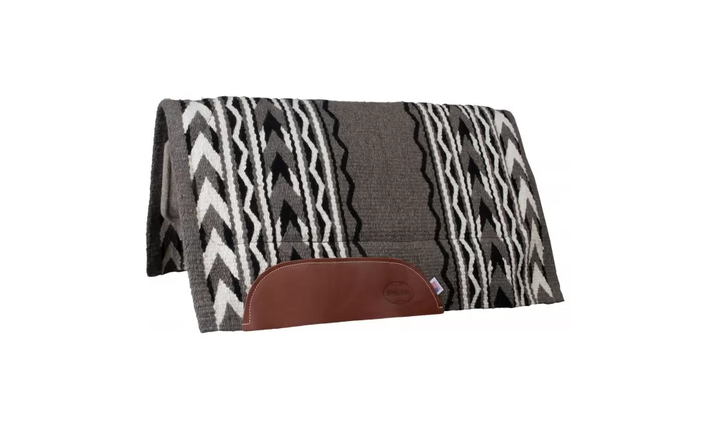 Mustang Arrowhead Wool Show Saddle Pad With Felt Bottom - Image 2