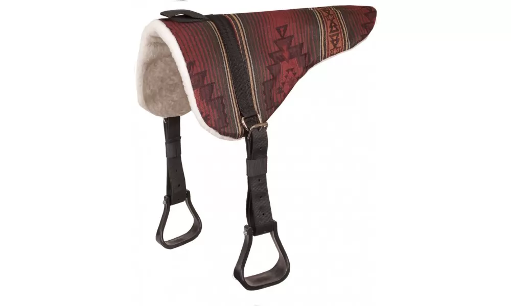 Mustang Mesa Herculon Bareback Pad With Stirrups - Image 2