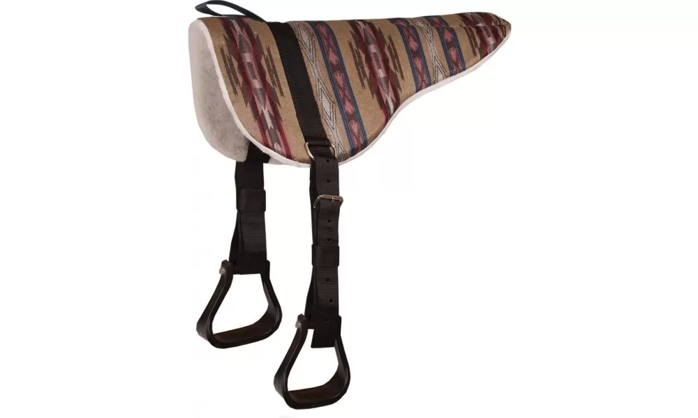 Mustang Mesa Herculon Bareback Pad With Stirrups - Image 3