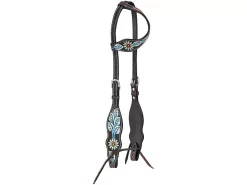 Tough-1 Vintage Floral Single Ear Headstall