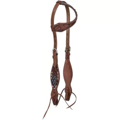 Tough-1 Single Ear Triple Buckstitch Headstall
