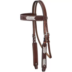 Tough-1 Vaquero Browband Rawhide Basket Headstall