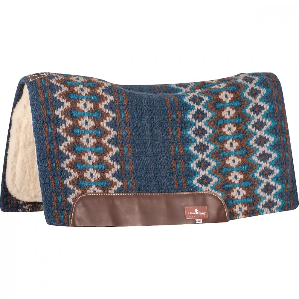 Classic Equine Sensorflex Wool Contoured Top Saddle Pad - Image 2