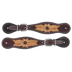 Circle Y Golden Sunflower Spur Straps