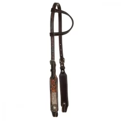 Circle Y Inlaid Filigree One Ear Headstall