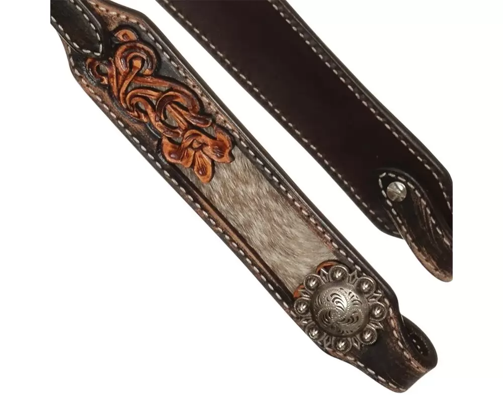 Circle Y Inlaid Filigree One Ear Headstall - Image 2