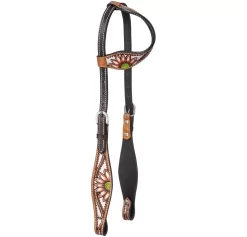 Silver Royal Coral Flower Ear Headstall