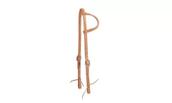 Tory Leather One Ear Headstall - Tie Ends