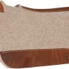 Mustang Tan Wool Contoured Pad With Top Grain Wear Leathers