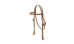 Tory Leather Heavy Weight Browband Headstall - Tie Ends