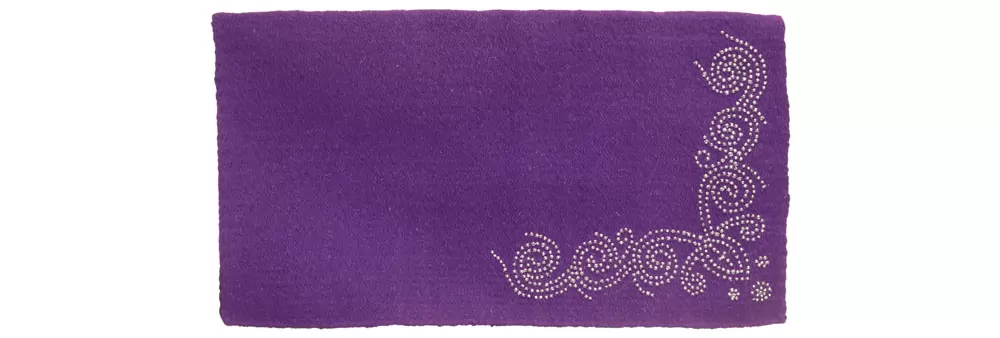 Tough-1 Wool Saddle Blanket With Designer Dots