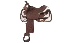 Royal King Seven Oaks Silver Show Saddle Wide Tree/Draft Cross