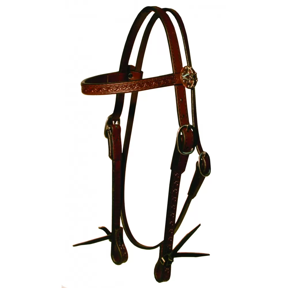 Circle Y Border Tool Browband Headstall