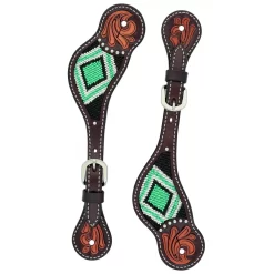Weaver Ladies Beaded Diamond Spur Straps