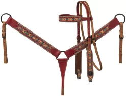 Tough-1 Miniature Printed Brow Headstall And Breastcollar Set