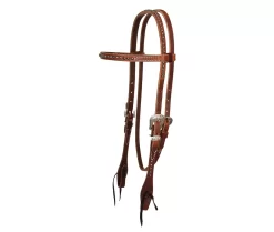 Reinsman Rosewood Harness Browband Headstall With Dots
