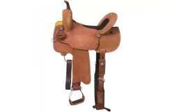 Royal King Branson Buckstitch Roughout Barrel Saddle