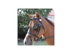 Axeville Mini/Pony Driving Black Leather Headstall