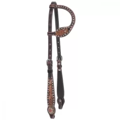 Circle Y White Daisy Filigree One Ear Headstall