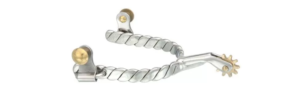 Kelly Silver Star Rope Design Spurs